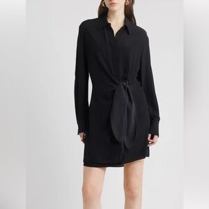 Nordstrom Women's Tie Waist Long Sleeve Shirtdress Medium